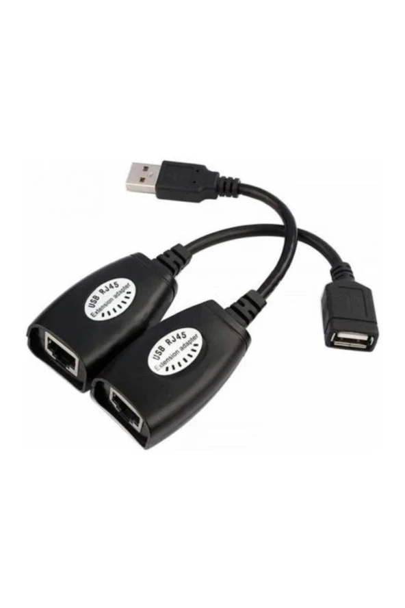 Usb Rj45 Extenderrj45 Usb Ek Uzatıcı Cat5e 6 Kablosu Ekleme Extensıon Extender Rj45 Usb Uzatma ürün görseli 1