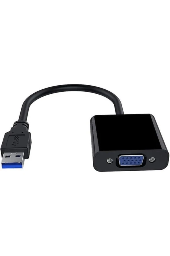 Usb 3.0 To Vga Çevirici Dönüştürücü Adaptör Kablosu ürün görseli 1