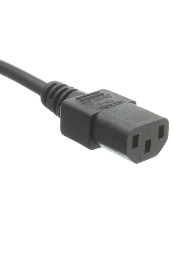 1.5 Metre Power Güç Kablosu C13 Iec Enerji Kablosu 1.5m Monitör Pc Yazıcı Elektrik Kablosu ürün görseli 1