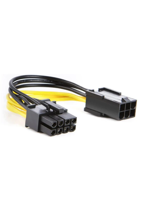 6 Pin 8 Pin Çevirici Kablo 15cm 6pin Erkek - 8pin Dişi Pcıe Express Ekran Kartı Güç Adaptörü Kablosu ürün görseli 1