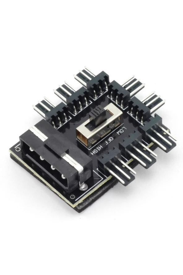 8 Port Fan Çoklayıcı 8li Fan Kontrol 2 Seviye Pwm 12v 4 Pin Fan Denetleyici Molex Ide ürün görseli 1