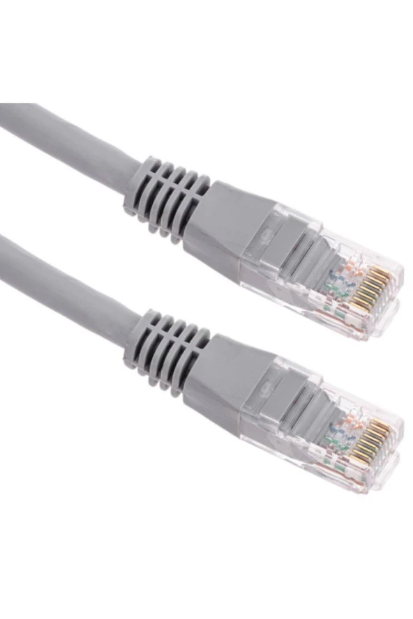 3 Metre Internet Kablosu Gri Cat6e Ethernet Internet Kablosu Patch Kablo ürün görseli 1