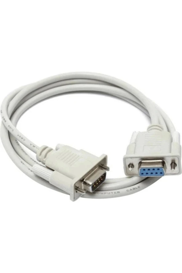 9 Pin Seri Rs232 Com Port Dişi Erkek Rs232 Kablo 1.5 Metre ürün görseli 1
