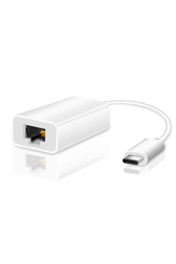 Type-c Usb Rj45 Ethernet 10/100 Çevirici Adaptör Win10/mac/linux (tak Çalıştır) Type C Rj45 ürün görseli 1