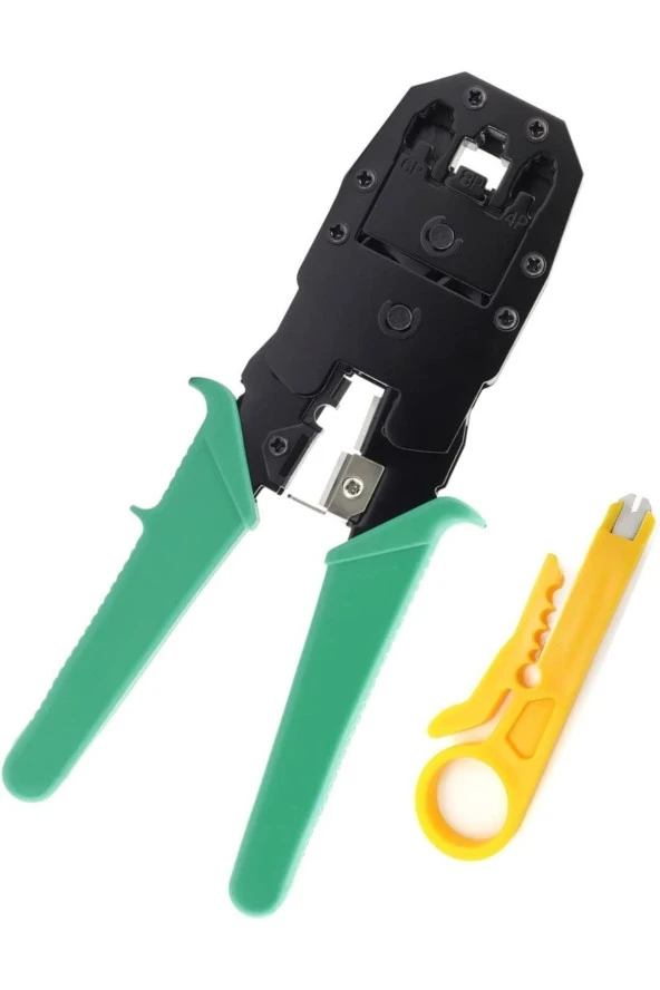 Rj45 Pense Rj12 Rj11 Cat5 Cat6 8p/6p/4p Ethernet Kablosu Soyma Kesme Sıkma Pensesi ürün görseli 1
