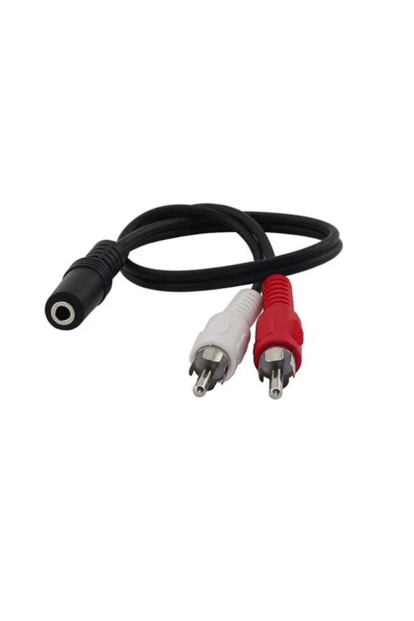 Dişi Stereo Lale Kablo Dişi 3.5 Mm Rca Kablo Stereo 3.5mm Dişi 2x Rca Erkek Ses Çevirici Kablo ürün görseli 1