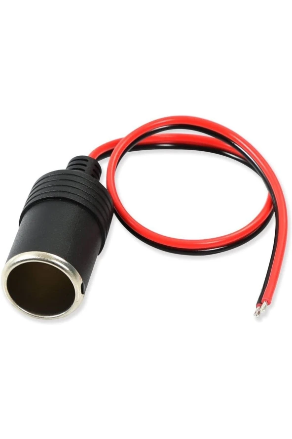 Çakmak Dişi Soket Kablo Fiş Adaptörü Dc 12v / 24v Araç Dişi Boş Çakmak Soketi ürün görseli 1