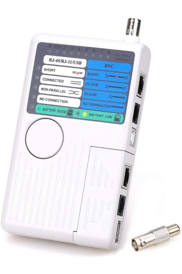 4 ü1 Arada Test Cihazı Usb Rj45 Bnc Rj11 Lan Cat5 Cat6 Telefon Kablosu Test Cihazı Ağ Ölçüm Cihazı ürün görseli 1