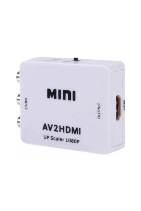 Rca Tos Lale Av To Hdmı Çevirici Dönüştürücü Adaptör Görüntü Ses Çevirici Av To Hdmı Rca Composit ürün görseli 1