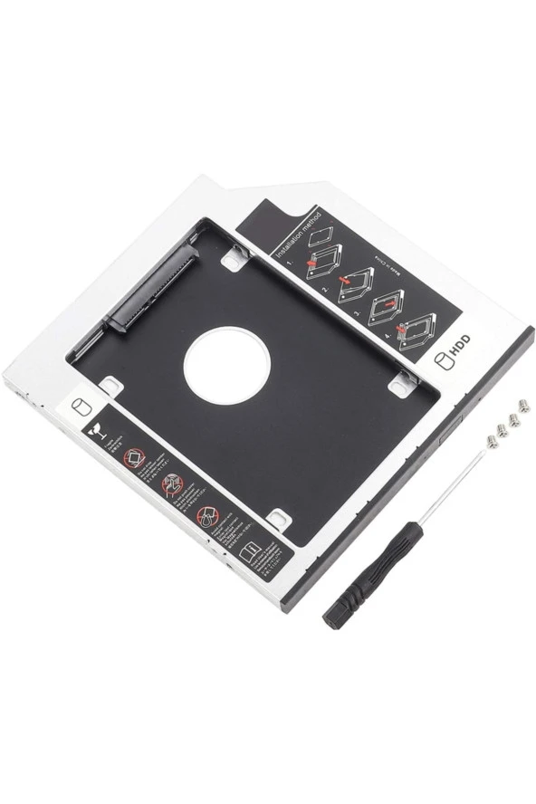 9.5mm Caddy Sata 9.5 Mm Ssd Harddisk Kutusu Kızak Laptop Ssd Notebook Ikinci Hdd Takma ürün görseli 1