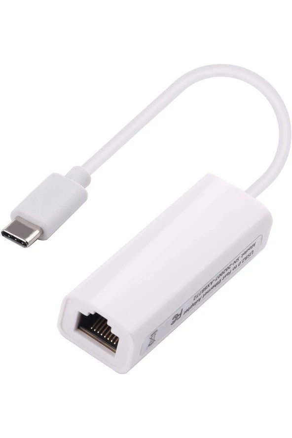 Type-c Usb Rj45 Ethernet 10/100 Çevirici Adaptör Win10/mac/linux (tak Çalıştır) Type C Lan ürün görseli 1