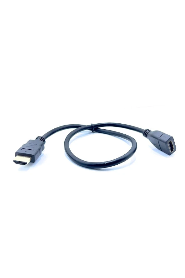 50cm Hdmi Uzatma Kablosu Dişi Erkek Hdmı 0.5m High Speed Extension Cable Yarım Metre ürün görseli 1