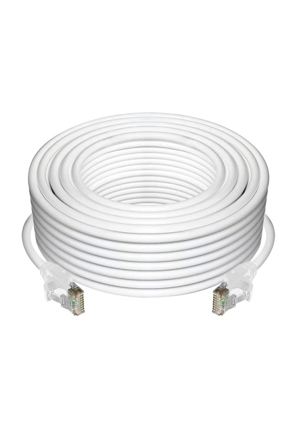 10 Metre Cat6 Patch Kablo 10m Ethernet Kablosu Utp Lan Kablosu Internet Kablosu Gri Renk ürün görseli 1