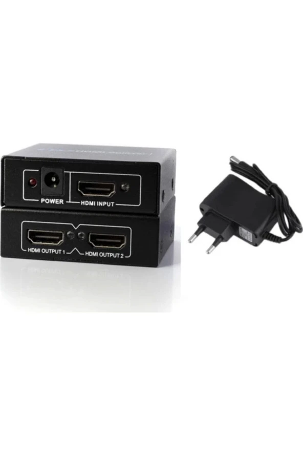 2 Port Hdmı Splitter Hdmı Çoklayıcı 1 Girişi 2 Çıkış Hdmı Splitter 1.4v Adaptörlü ürün görseli 1