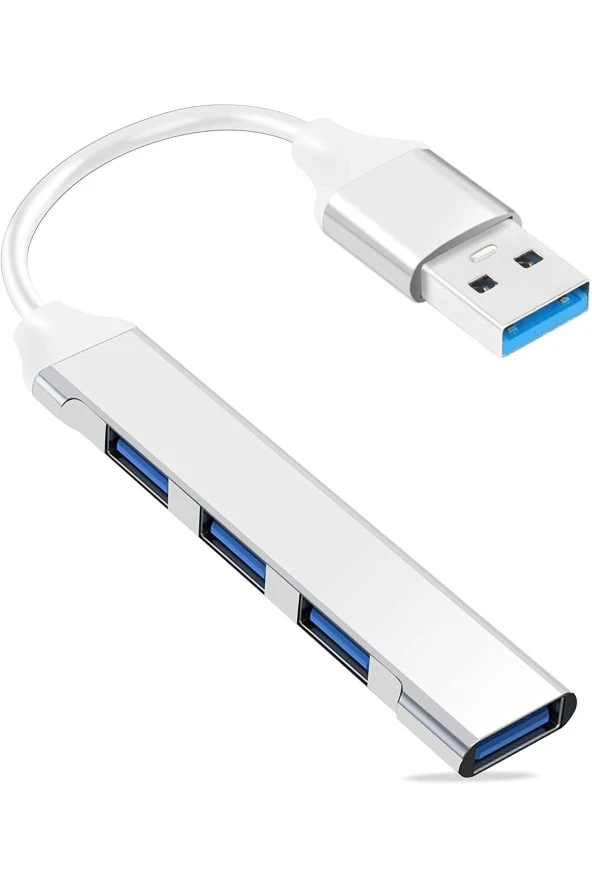 4 Port Usb Hub Usb 3.0 Ultra Slim Usb Hub 4lü Usb Çoklayıcı Alimunyum Kasa Ultra Ince Usb Çoğaltıcı ürün görseli 1