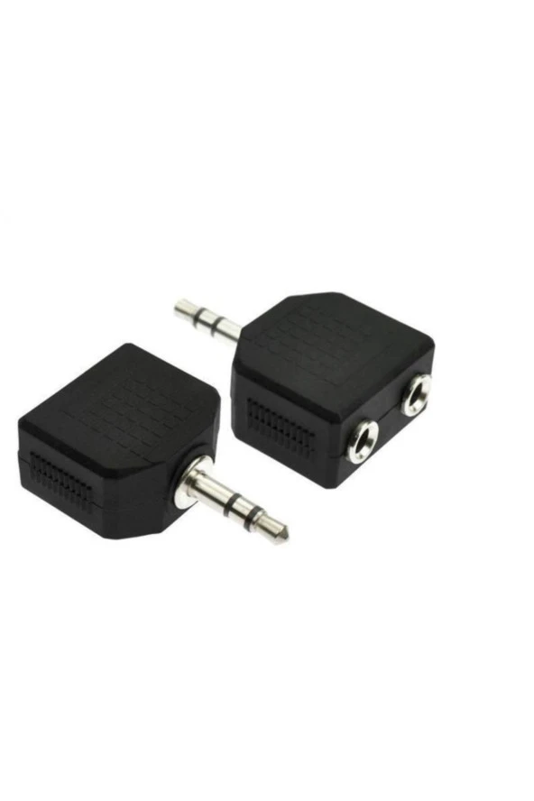 3.5mm Jak Çoklayıcı 2x 3.5 Mm Stereo Dönüştürücü 1 Erkek 2 Dişi 3.5mm Çoğaltıcı Jak ürün görseli 1