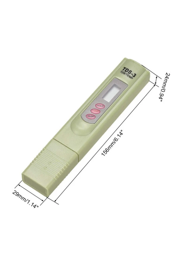 Tds Metre Su Kalite Ölçme Cihazı Su Saflık Ölçer Sıcaklık Testi Içme Suyu Havuz Akvaryum Tds-3 ürün görseli 1