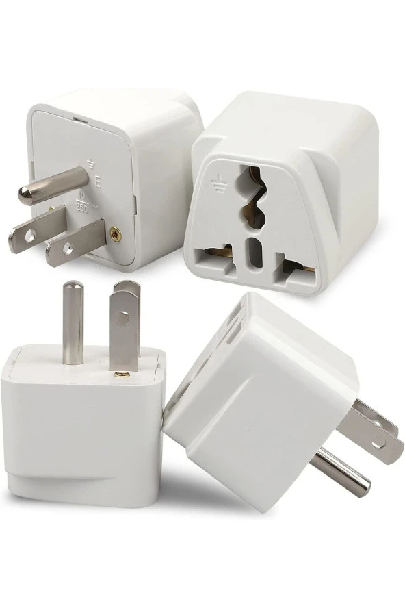 Abd Priz Dönüştürücü 3 Pinli Fiş Adaptör Üniversal American Fiş Çevirici Type B Plug Adapter ürün görseli 1