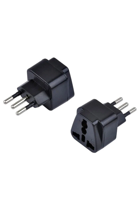 Italya Priz Dönüştürücü 3 Pinli Fiş Adaptör Üniversal Italya Fiş Çevirici Type L Plug Adapter ürün görseli 1