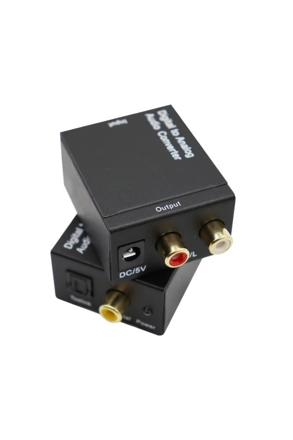 Dijital To Analog Ses Dönüştürücü Converter Optik To Analog Çevirici Spdıf Optik (ın) Rca (out) ürün görseli 1