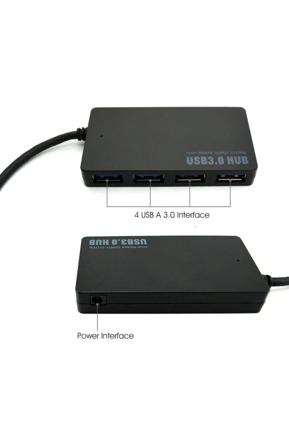 Usb Type C Hub 4 Port 3.0 Usb Çoklayıcı Type-c Usb 3.0 Çoklayıcı Şarj Bağlantı Noktalı ürün görseli 1