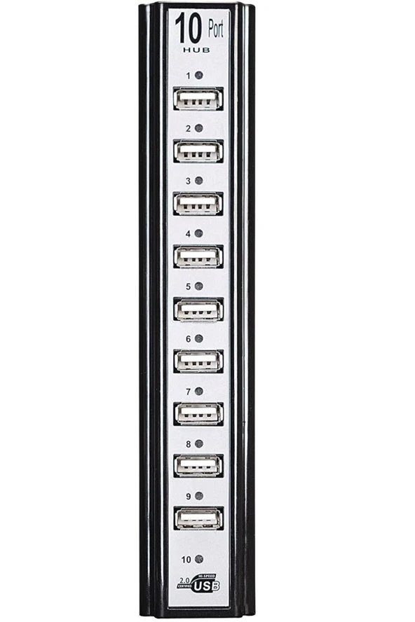 10 Port Usb Hub Usb 2.0 480mbps Adaptör Destekli Usb Çoklayıcı Hi-speed Usb ürün görseli 1