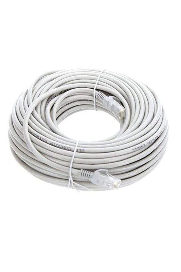 20 Metre Cat6 Patch Kablo 20m Ethernet Kablosu Utp Lan Kablosu Internet Kablosu Gri Renk ürün görseli 1