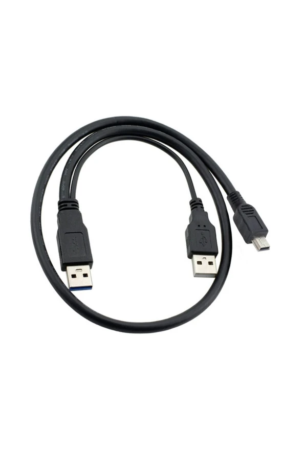 Mini Usb Y Kablo 5 Pin Harici Hdd Kablosu Usb 2.0 5pin Mini Y Kablo ürün görseli 1