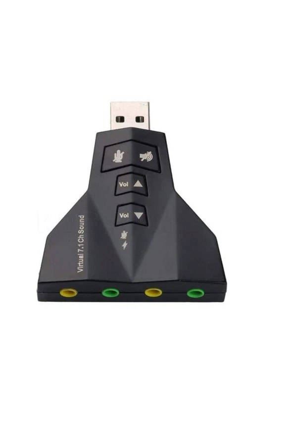 Harici Usb 3d Ses Kartı Ses Çift Sanal 7.1 Usb 2.0 Adaptör Dizüstü Bilgisayar Için Tak Ve Çalıştır ürün görseli 1