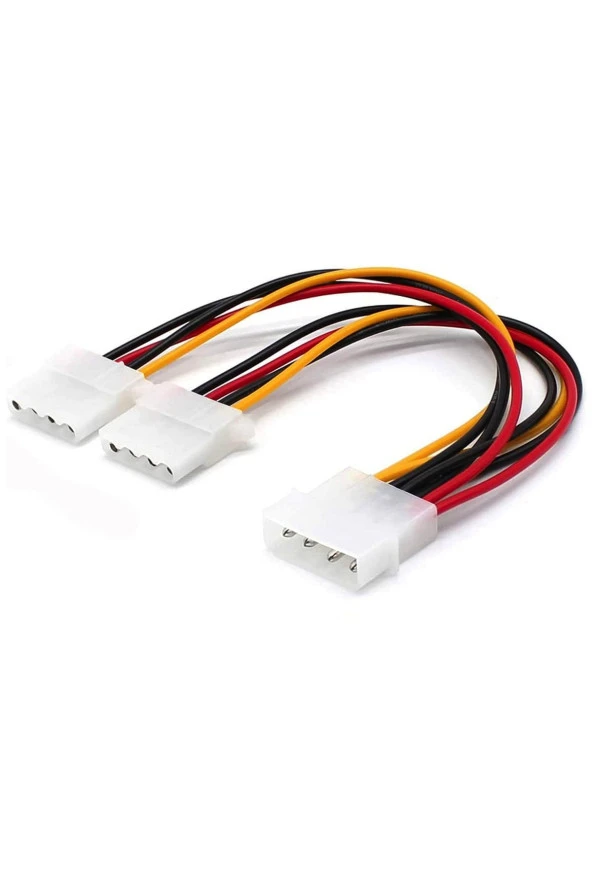 Molex Splitter Kablo 4 Pin Molex Güç Uzatma Kablosu Molex Power Çoklayıcı 4pin Erkek Çift 4pin Dişi ürün görseli 1