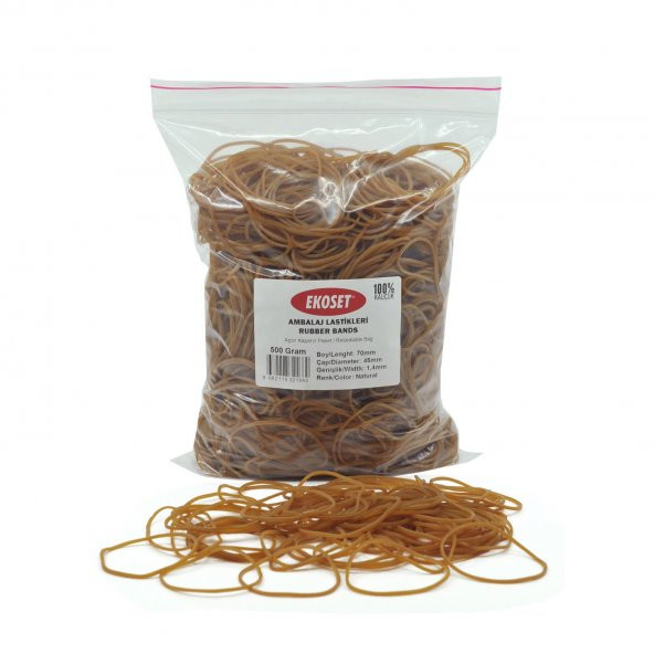 Ekoset 70mm Paket Ambalaj Para Lastiği 500 Gram ürün görseli 1