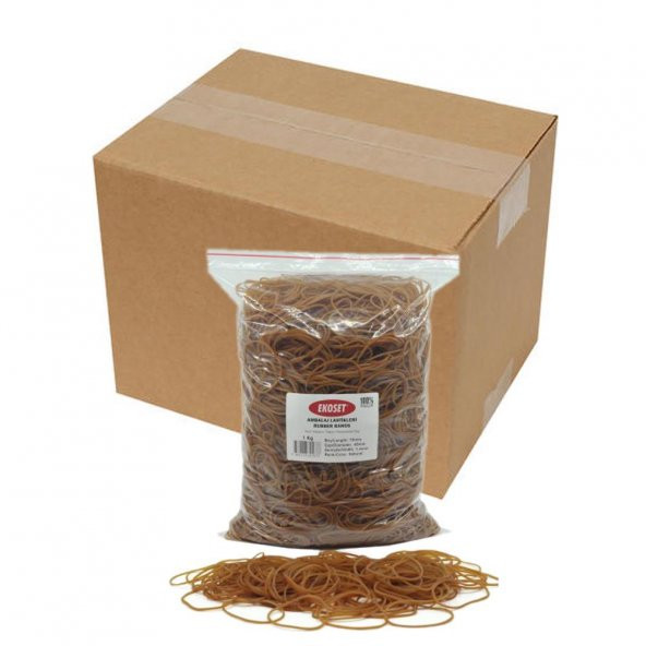 Ekoset 70mm Kauçuk Paket Ambalaj Lastiği 12Kg Koli ürün görseli 1
