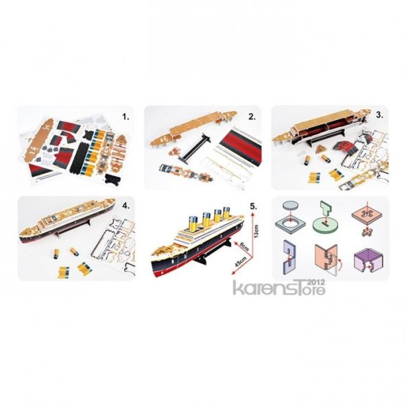 Cubic Fun 3 Boyutlu Puzzle Titanic Gemi - Resim 2