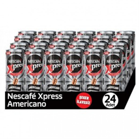 Nescafe Xpress Şekersiz Americano 250 ml x 24 Adet ürün görseli 1