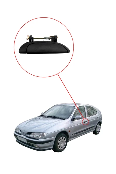 KR-208 / RENAULT SYMBOL  KAPI DIŞ AÇMA KOLU SAĞ ( ESKİ MODEL ) - Resim 3
