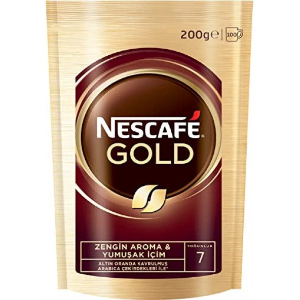 Nescafe Gold Çözünebilir Kahve Ekopaket, 200 gr ürün görseli 1