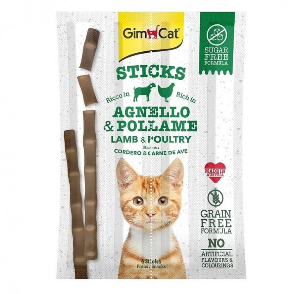 GimCat Sticks Kuzu Etli Ve Pirinçli 4 Parça Çiğnenti 20 Gr ürün görseli 1