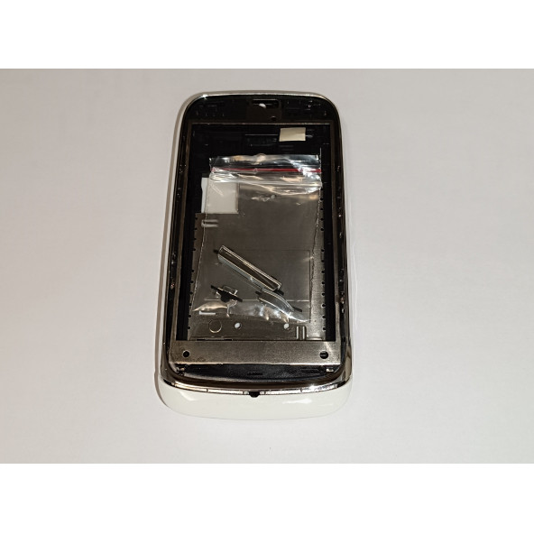Nokia 610 Full Kasa Kapak Tuş Takımı N610 Uyumlu Beyaz Renk Orta Kasa Ön Kapak Arka Kapak ürün görseli 1