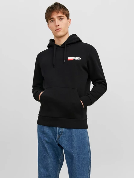 JACK JONES Önden Cepli Kapüşonlu Erkek Sweatshirt 12233599 ürün görseli 1