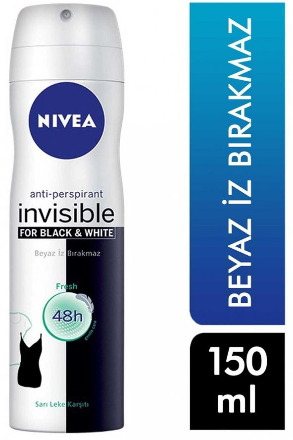 NIVEA DEO BAYAN 150ML-İNVİSİBLE FRESH ürün görseli 1