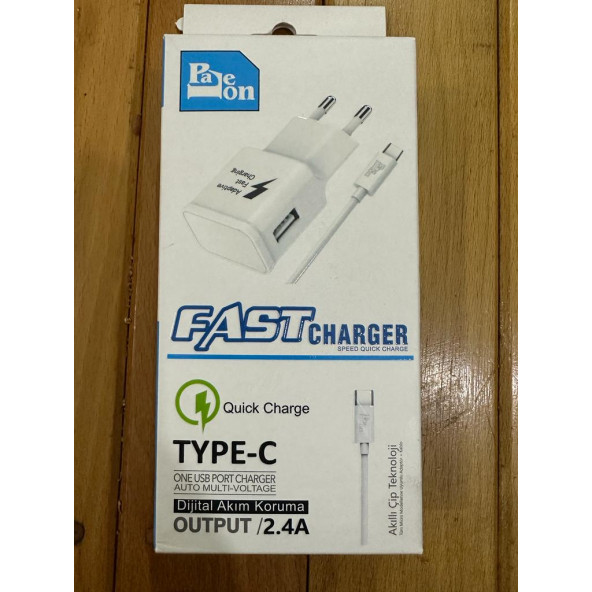 TYPE-C 2.4A FAST ŞARJ CİHAZI SAMSUNG REDMİ POCO XİAOMİ ürün görseli 1