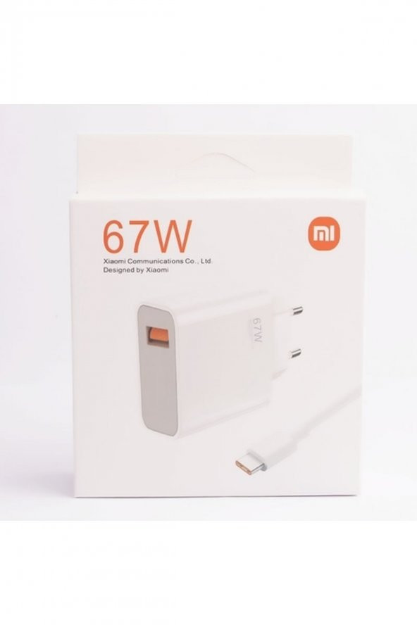 Xiaomi Redmi Note 7 Type-c Data Kablo Ve 67w 6a Myd-12-es Hızlı Şarj Cihazı ürün görseli 1