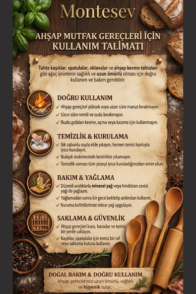 Doğal Ağaç Ahşap Tarak Seti 2 Li Set - Resim 4