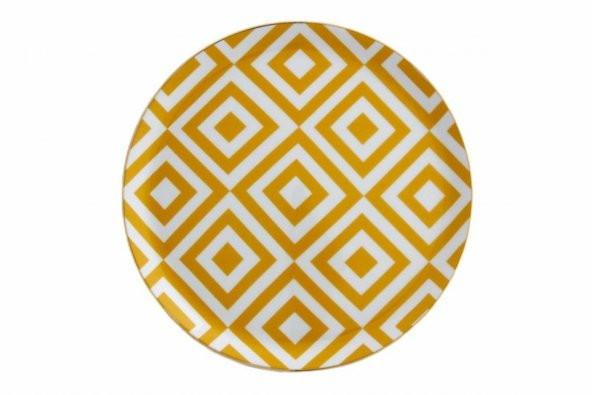 Porland Morocco Desen4 Sarı Düz Tabak 24 cm 04A+P021465 ürün görseli 1