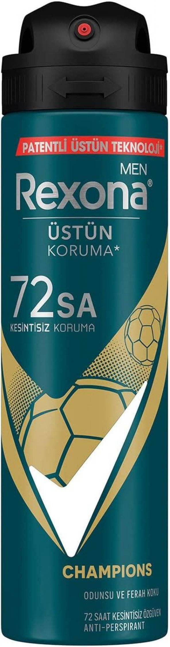 Rexona Men Deodorant 150ml Üstün Koruma Champions ürün görseli 1