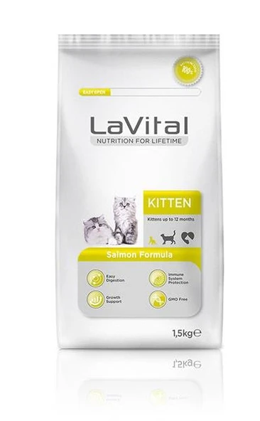 LaVital Somonlu Yavru Kedi Maması 1,5 Kg ürün görseli 1
