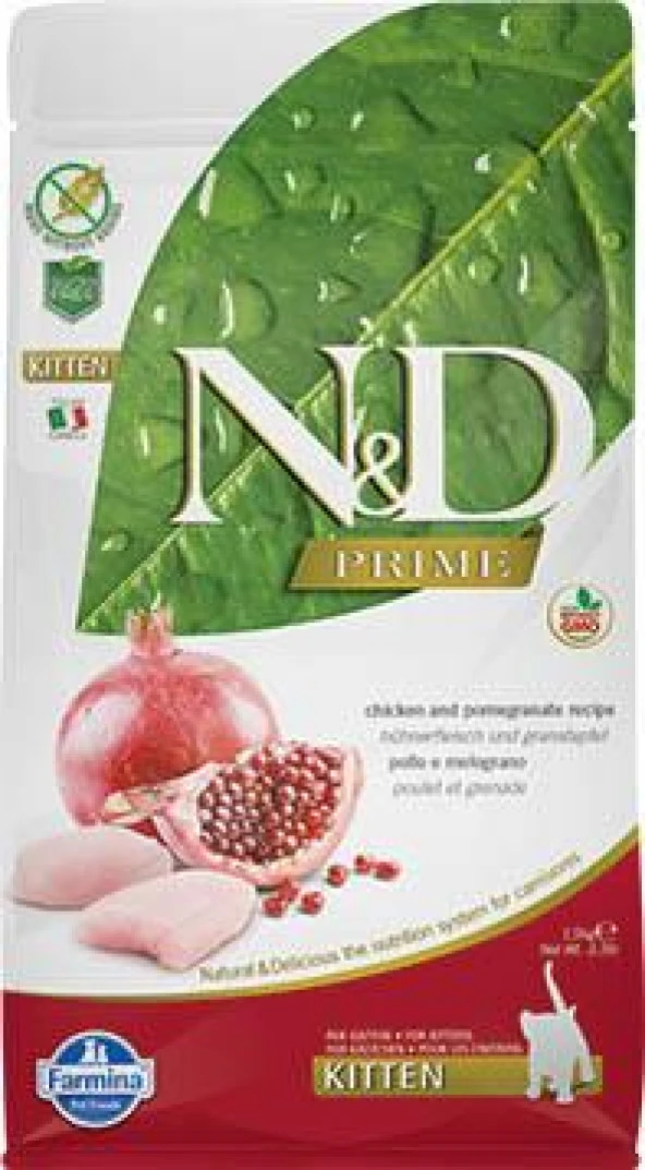 N&D Tahılsız Tavuk Ve Narlı Yavru Kedi Maması 1,5 Kg ürün görseli 1