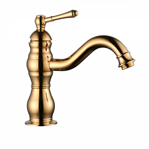 FKN Royal Kısa Altın Lavabo Bataryası ürün görseli 1