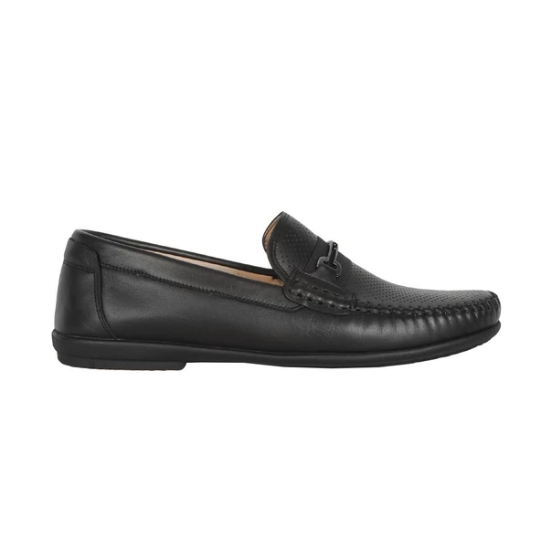 Balayk 022 Siyah Lz %100 Deri Yazlık Erkek Klasik Loafer Ayakkabı ürün görseli 1