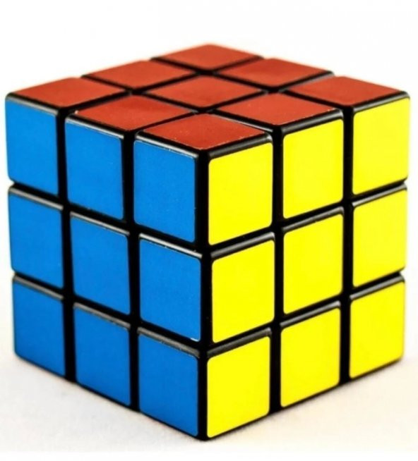 Zeka Küpü 3 X 3 Vakumlu Paket Rubik Sabır Küpü- Siyah ürün görseli 1